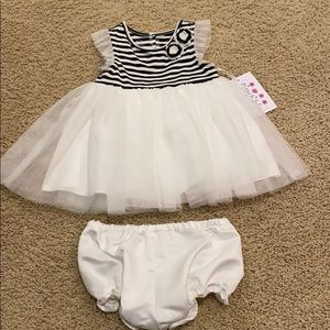 Pippa and Julie 12 month dress with bloomers
